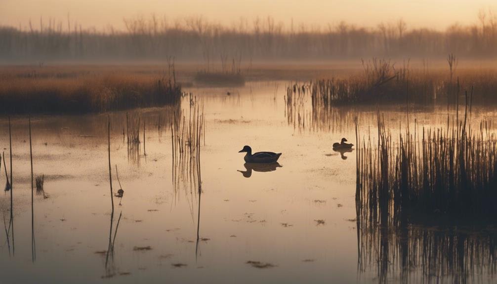 ducks disappear in heat