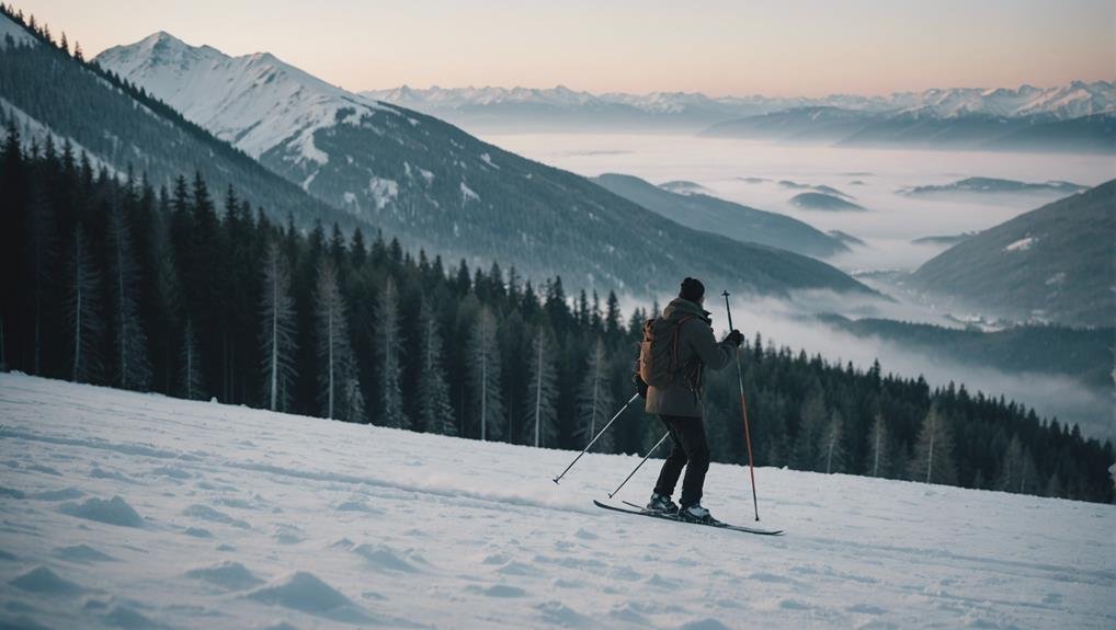 hunting on snowy slopes